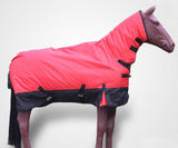 Outdoor Horse Racing Clothes Winter Rain-Proof Warm Horse Rugs Wind-Proof Red Removable Horse Harness