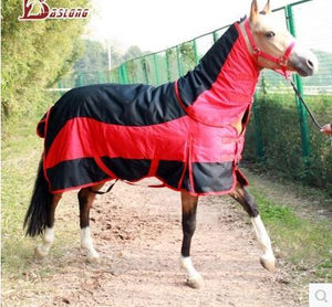 Horse Racing Cloth Autumn Water-Proof Warm Horse Rugs Blue Detachable Horse Harness