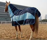 Horse Racing Cloth Autumn Water-Proof Warm Horse Rugs Blue Detachable Horse Harness
