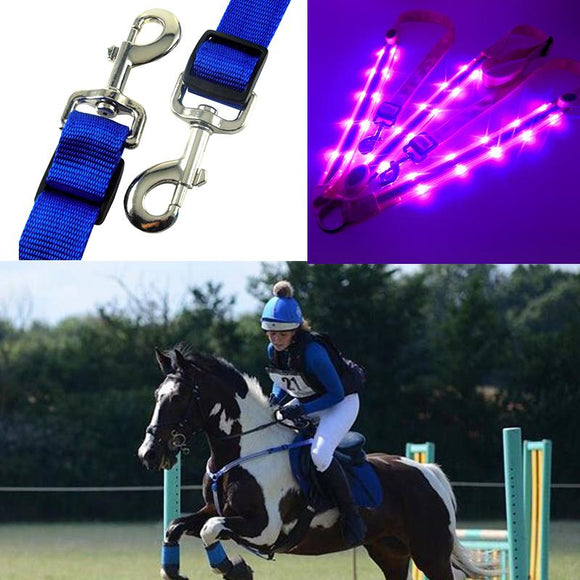 MOYLOR LED Horse Harness Breastplate Nylon Webbing Night Visible Horse Riding Equipment Paardensport Racing cheval equitation F
