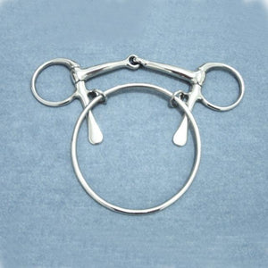 Stainless Steel Horse Bits 125 mm Horse Racing Riding Bit Stainless Steel Butterfly Bits Equestrian Cheval Paardensport Snaffle