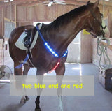 MOYLOR  Horse Breastplate Dual LED Horse Harness Nylon Night Visible Horse Riding Equipment Racing Equitation Cheval Belt C