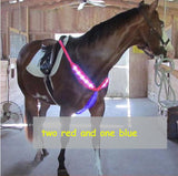 MOYLOR  Horse Breastplate Dual LED Horse Harness Nylon Night Visible Horse Riding Equipment Racing Equitation Cheval Belt C